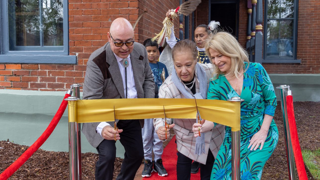 Ribbon Cutting at Renovated Centennial House