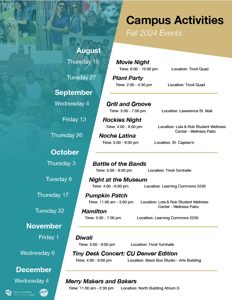 Schedule of events