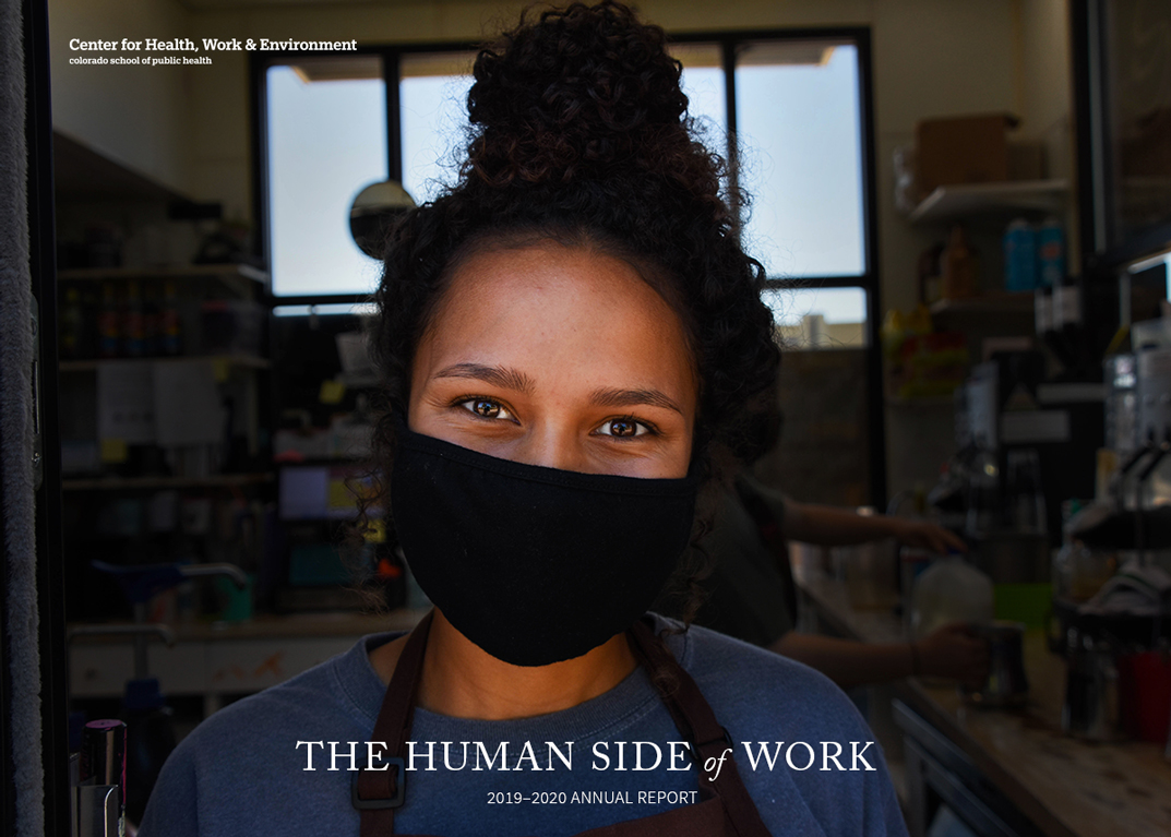 Headshot of a black woman working as a barista in a coffee shop