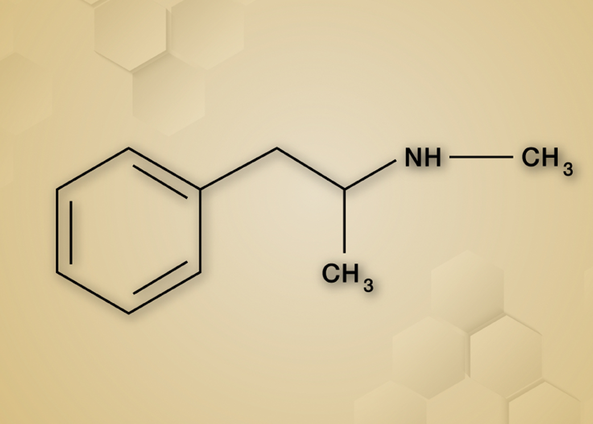 Chemical structure of meth