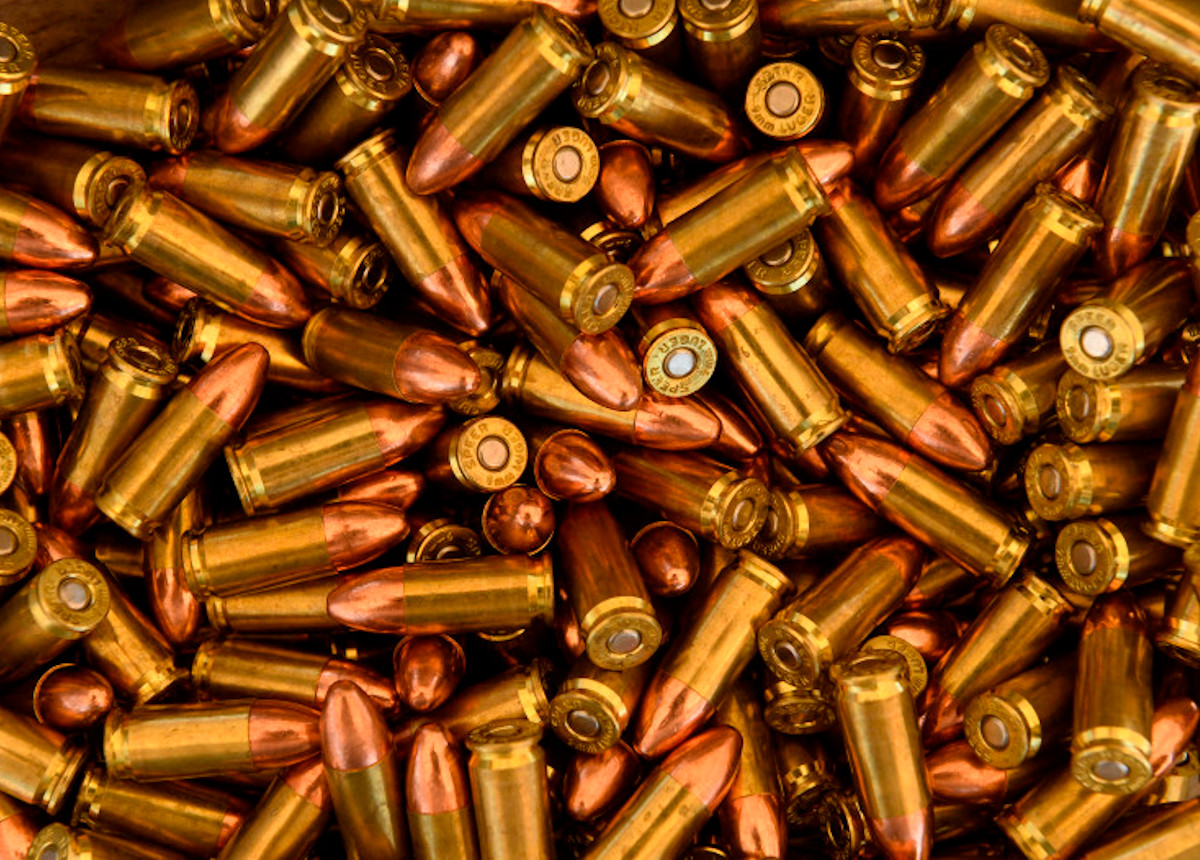 bullets laid out on table