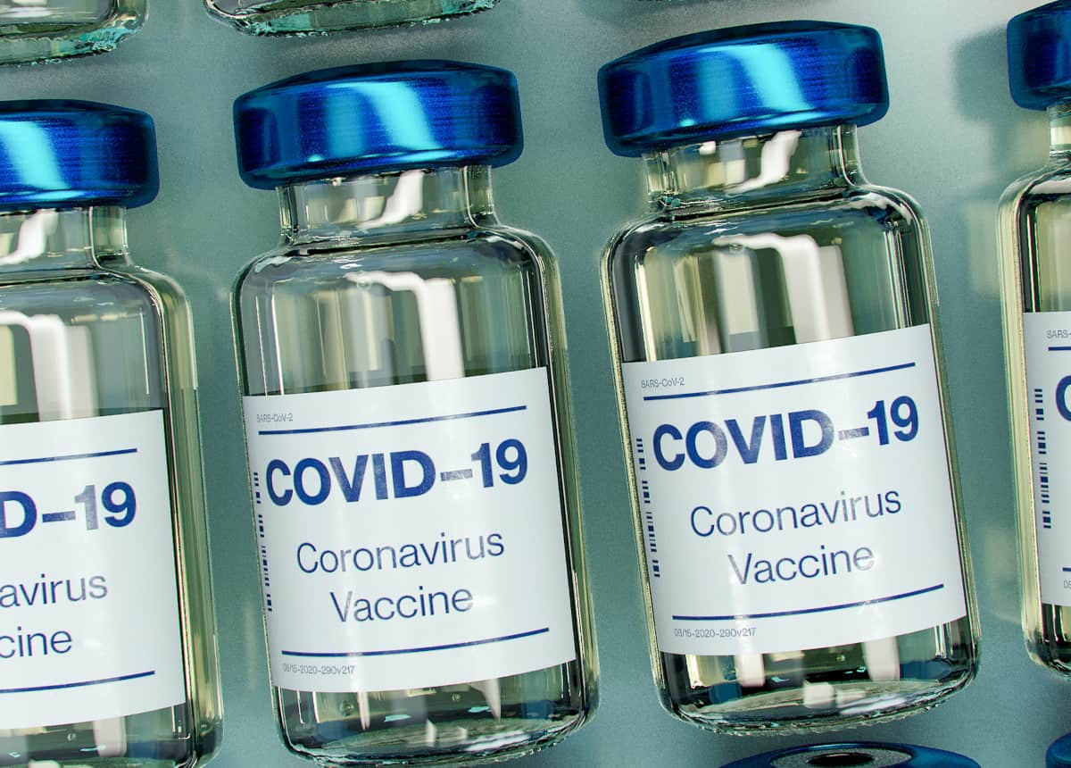 COVID vaccine bottles