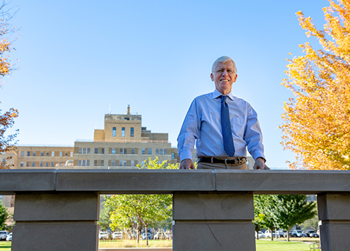 Dean Samet on campus photo