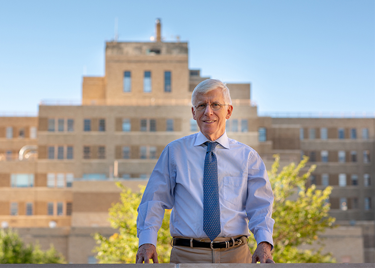 jon samet in front of fitzsimons building