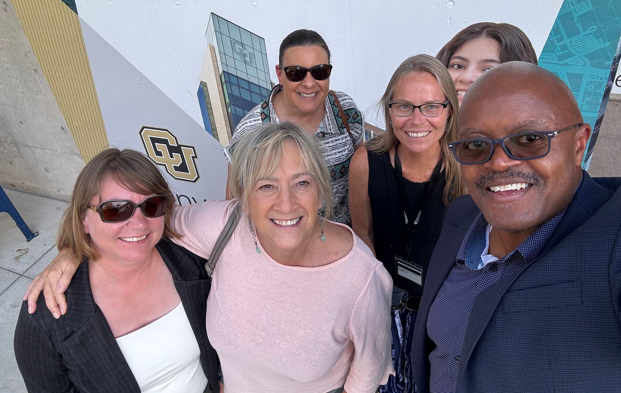 Nicole Holland, Barbara Seidl, Patricia Ball, Mary Lovitt, and Dean Lynn