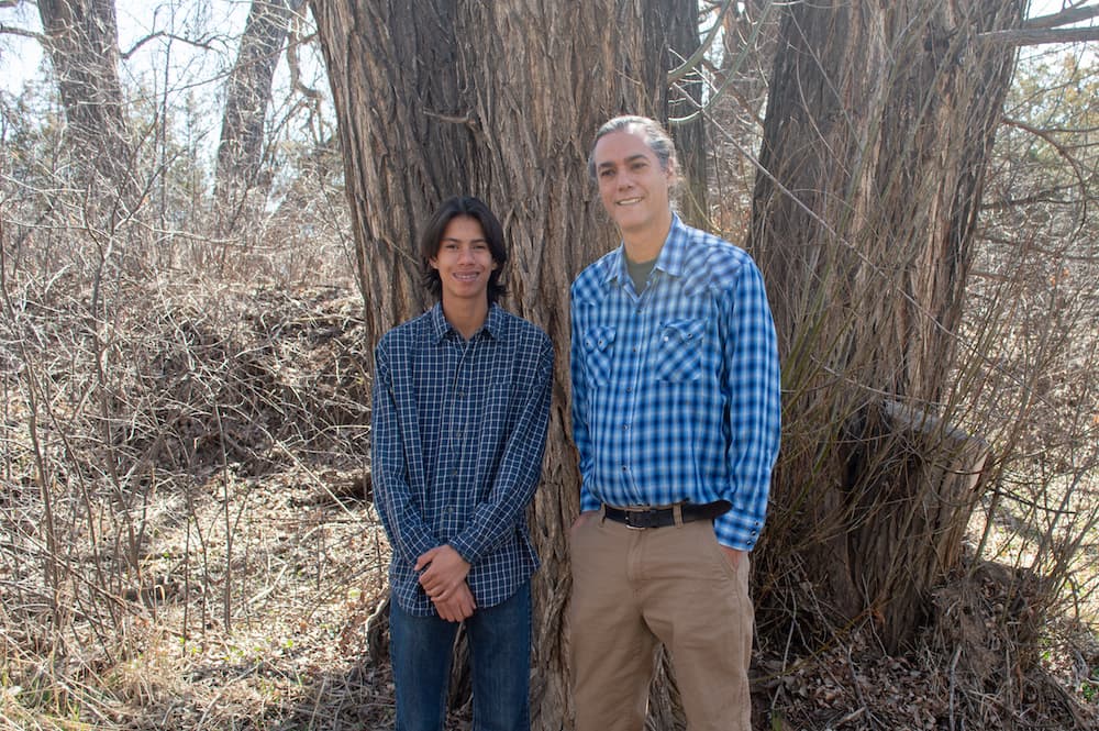 Ruben Anguiano and son