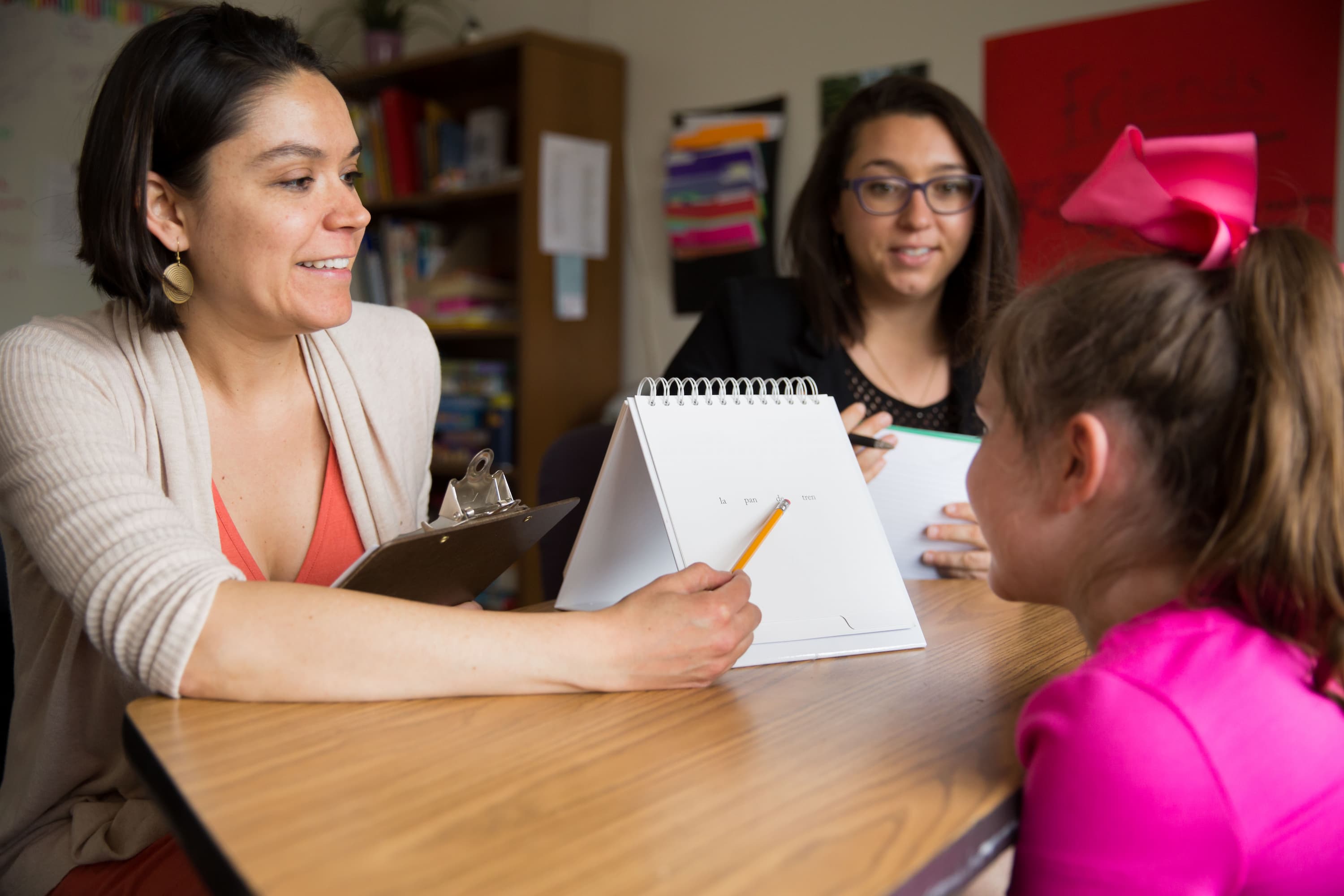 students and teacher