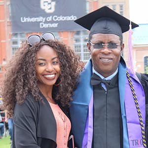 Lolo Tisseglo at Commencement