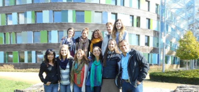 Berlin returnees posing outside Berlin returnees posing outside