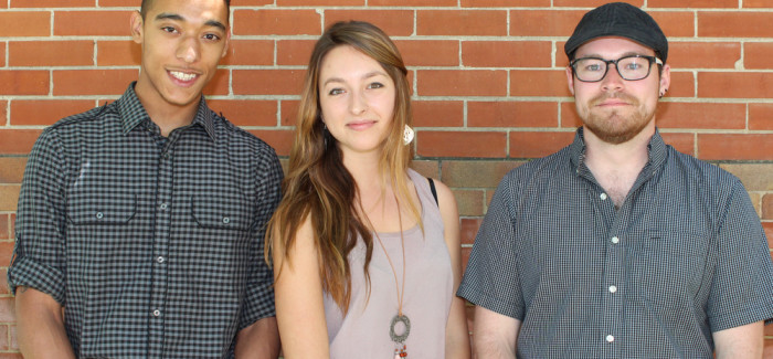 three of the five Gilman Scholarship Recipients