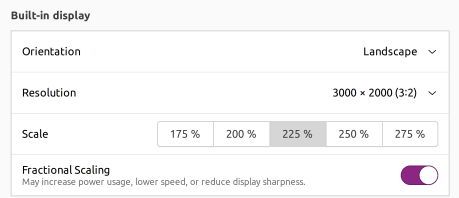 display scaling settings