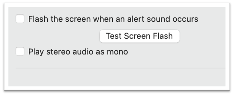 mono audio setting